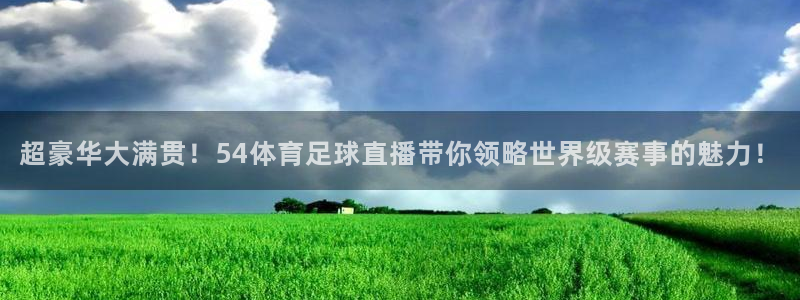 足球直播绿茵直播：超豪华大满贯！54体育足球直播带你领略世界级赛事的魅力！